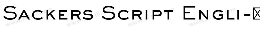 Sackers Script Engli字体转换